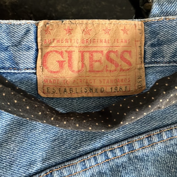 - Unique Vintage Y2K, large,Guess Jean , Jeans purse - Picture 9 of 16